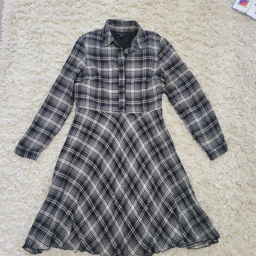 Banana Republic Size 6 Plaid Dress
